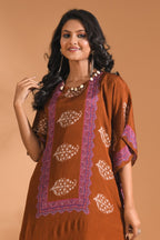 Morchari Co Ord Set With Hand Embroidery - Mustard | Grocsy