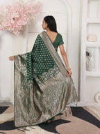 Shree Shyam Fashion Lichi Silk Blue Saree | Grocsy
