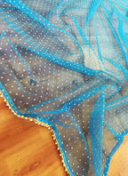 Jyoti Fashion Blue Thread Embroidery Georgette Designer Lehenga Choli with Dupatta | Grocsy