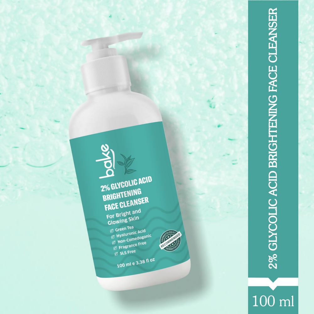 Bake 2% Glycolic Acid Exfoliating Face Wash | Grocsy