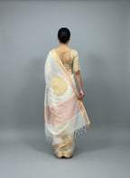Morchari Applique Work With Thread Work With Unstitched Blouse | Grocsy