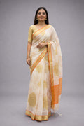 Morchari Applique Work With Thread Work With Unstitched Blouse | Grocsy