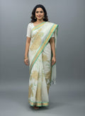 Morchari Applique Work With Thread Work With Unstitched Blouse | Grocsy