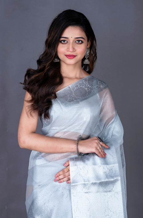 Morchari Baranasi Kota Zari Saree - Mahandi | Grocsy