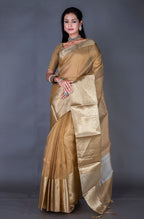 Morchari Baranasi Kota Zari Saree - Gold | Grocsy