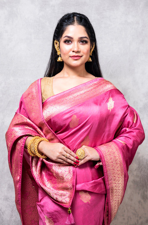 Morchari Pure Dola Silk Saree - Multicolor | Grocsy