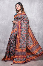 Morchari Pure Opara Saree Digital Print - Multicolour | Grocsy