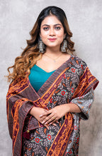 Morchari Pure Opara Saree Digital Print - Multicolour | Grocsy