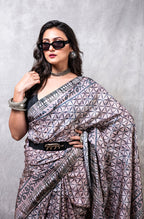 Morchari Pure Russian Silk Saree Digital Print - Multicolour | Grocsy