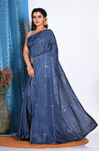 Morchari Heavy Embroidery Saree - Grey | Grocsy