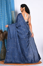Morchari Heavy Embroidery Saree - Grey | Grocsy