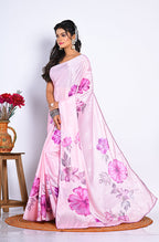 Morchari Semi Digital Print Saree - Multicolour | Grocsy
