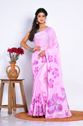 Morchari Semi Digital Print Saree - Multicolour | Grocsy
