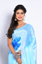 Morchari Semi Digital Print Saree - Multicolour | Grocsy