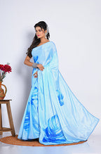 Morchari Semi Digital Print Saree - Multicolour | Grocsy