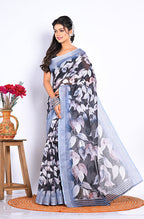 Morchari Semi Digital Print Saree - Multicolour | Grocsy