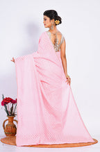 Morchari Baranasi Heavy Zari Saree - Peach | Grocsy