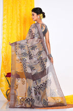 Morchari Semi Digital Print Saree - Multicolour | Grocsy