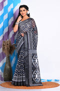 Morchari Semi Digital Print Saree - Multicolour | Grocsy