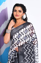 Morchari Semi Digital Print Saree - Multicolour | Grocsy