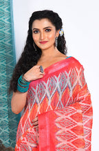 Morchari Semi Digital Print Saree - Multicolour | Grocsy