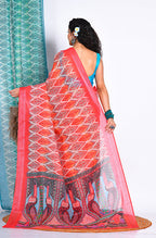 Morchari Semi Digital Print Saree - Multicolour | Grocsy