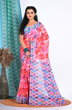 Morchari Semi Digital Print Saree - Multicolour | Grocsy