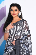 Morchari Semi Digital Print Saree - Multicolour | Grocsy