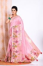 Morchari Pure Russian Silk Saree - Rust | Grocsy