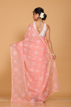 Morchari Kota Embroidery Saree - Peach | Grocsy