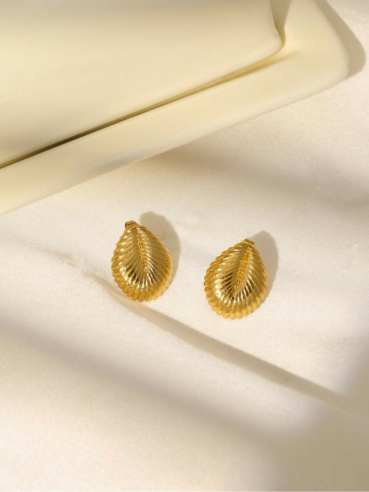 Golden Drop Earrings - Ruby Raang | Grocsy