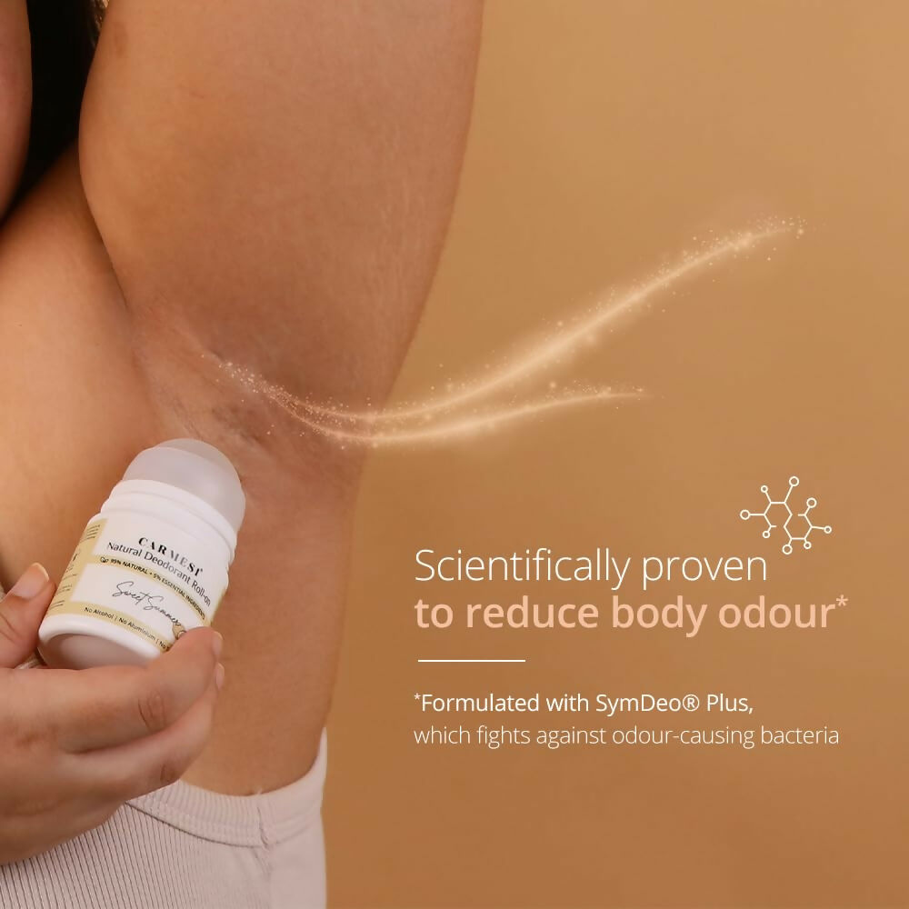 Carmesi Natural Underarm Roll On Deodorant for Women - Sweet Summer | Grocsy