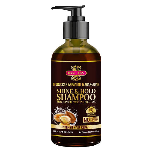 Inveda Moroccan Argan Oil & Agar Agar Shine & Hold Shampoo | Grocsy