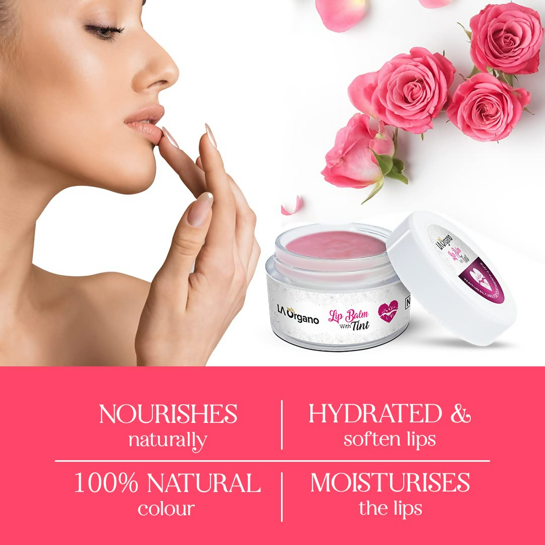 LA Organo Tint Lip Balm For Dry Chapped Lips | Grocsy