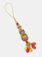 NVR Women & Men Set of 2 Multicolor Artificial beads Bhaiya Bhabhi Rakhi With Roli Chawal & Chocolate | Grocsy