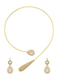 Kundan Antique Finish Earrings and Necklace set - Ruby Raang | Grocsy