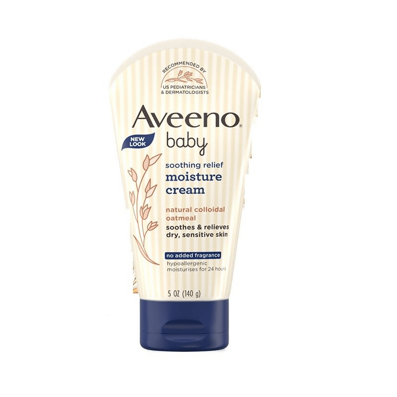 Aveeno Baby Soothing Relief Face & Body Moisture Cream - Oatmeal For Dry, Sensitive & Gentle Skin | Grocsy