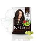 Nisha Henna Based Hair Colour for Women & Men Original Black (Pack of 10) | Grocsy