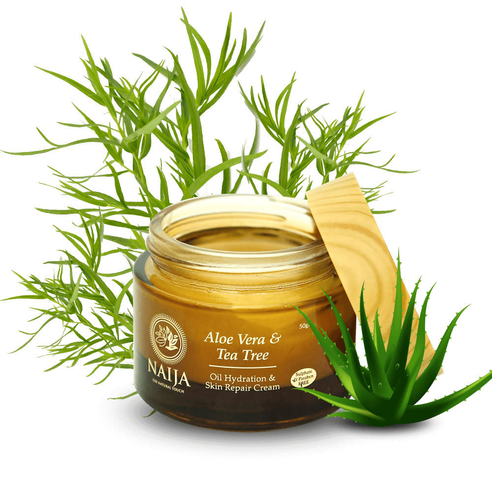 Naija Aloe Vera-Tea Tree Oil Hydration And Skin Repair Cream | Grocsy