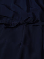 Jompers Women Navy Blue Solid Basic Halter Neck Basic Jumpsuit | Grocsy