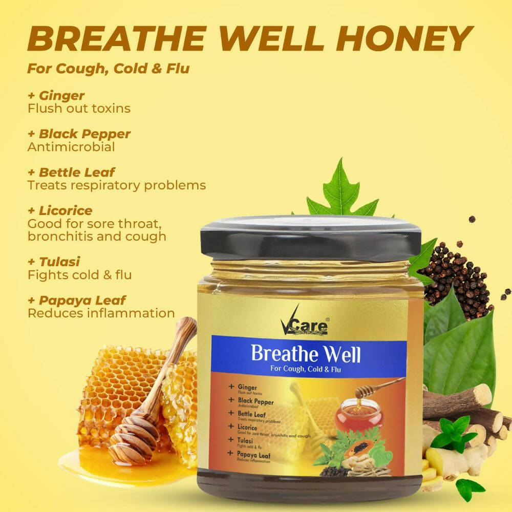 VCare Breathe Well Honey Tea | Grocsy