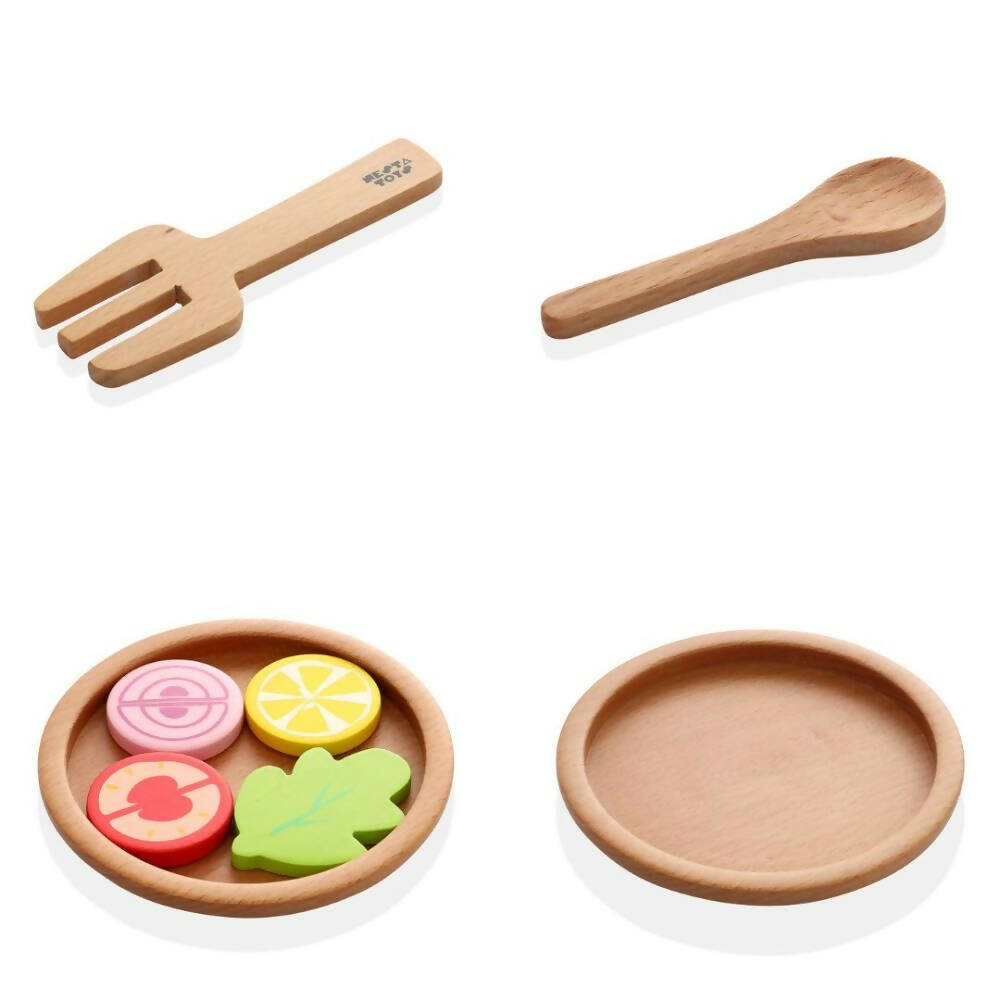Nesta Toys Kitchen Play Set | Beech Wood Cooking Set | Grocsy