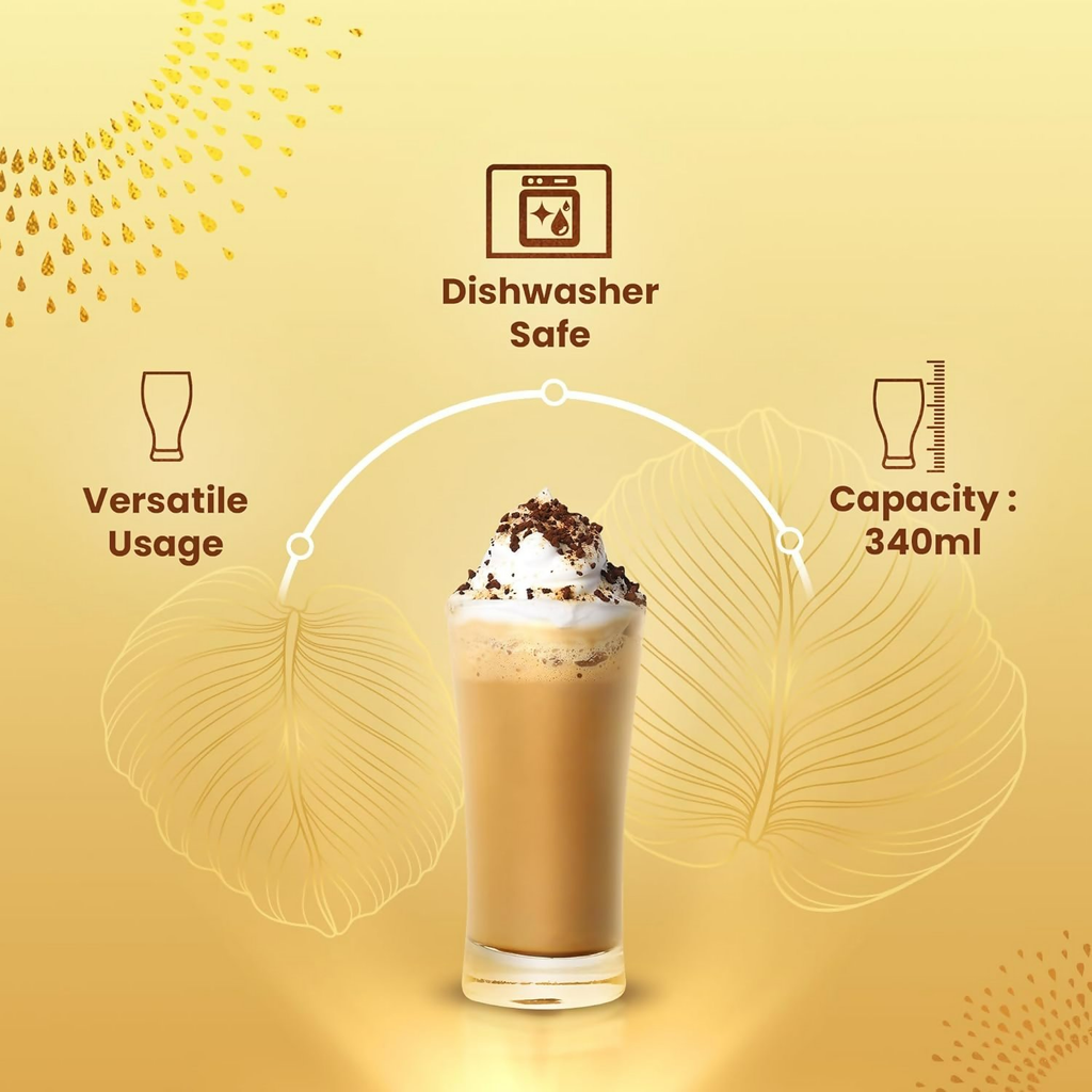 Bevzilla Premium Glass & 25 Flavoured Coffee Sachets | Grocsy