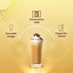 Bevzilla Premium Glass & 25 Flavoured Coffee Sachets | Grocsy