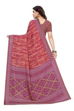 Vamika Printed Red Crepe Silk Saree (ICE RED) | Grocsy