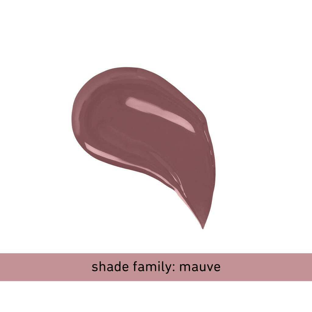 Plum Glassy Glaze Lip Lacquer 3-in-1 Lipstick + Lip Balm + Gloss 07 Mauvelous | Grocsy