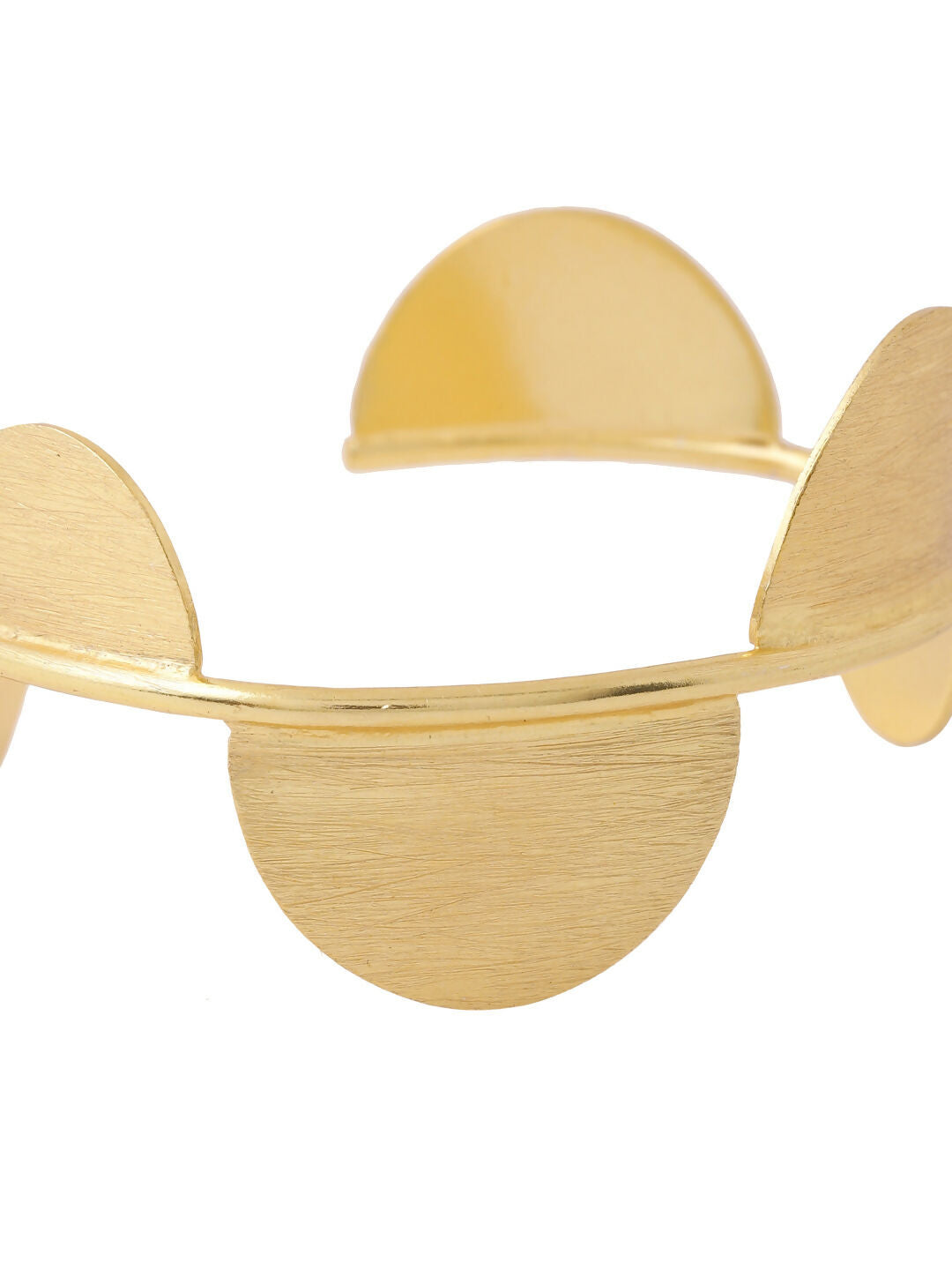 NVR Women Gold-Polished Adjustable Kada Bracelet | Grocsy
