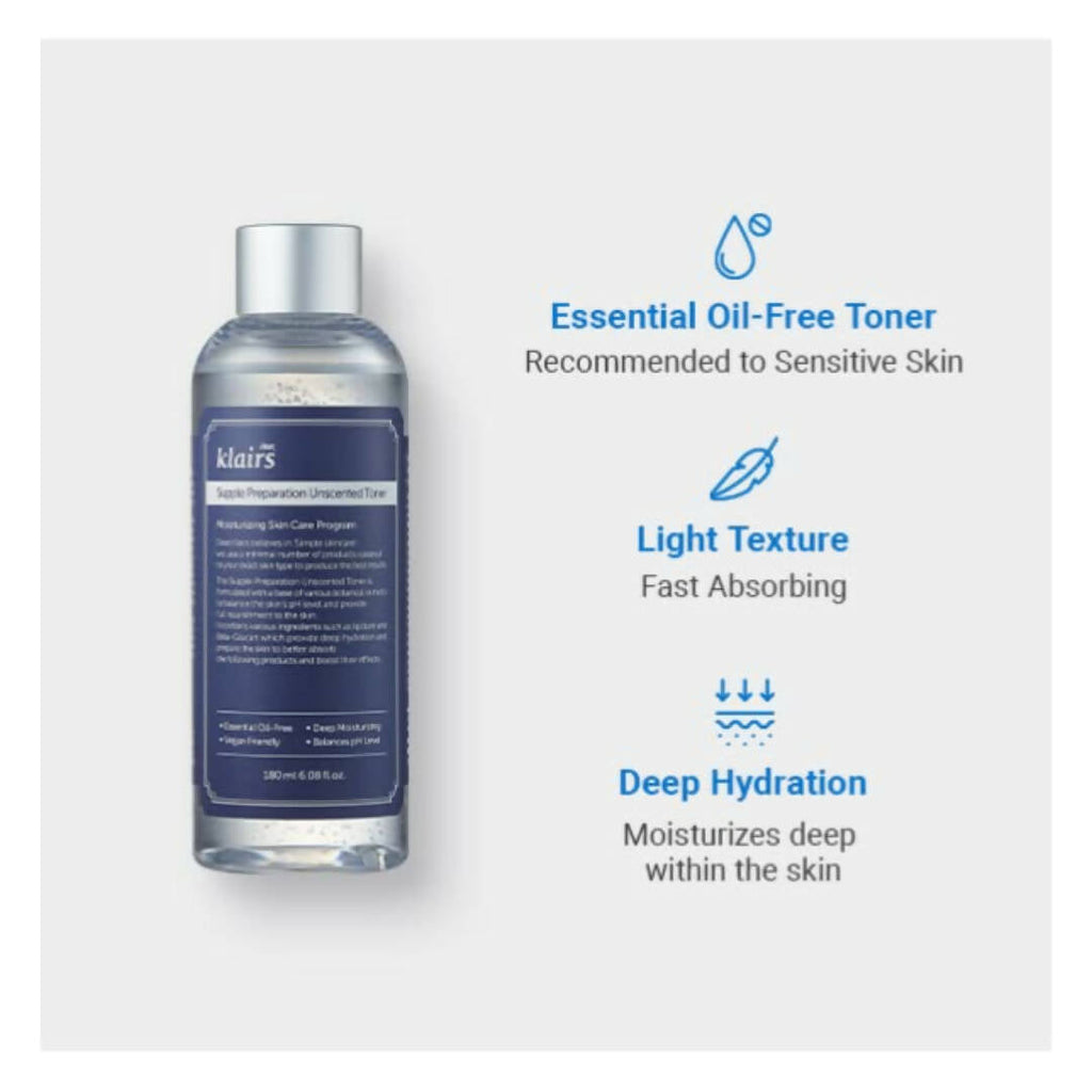 Dear Klairs Supple Preparation Unscented Toner | Grocsy