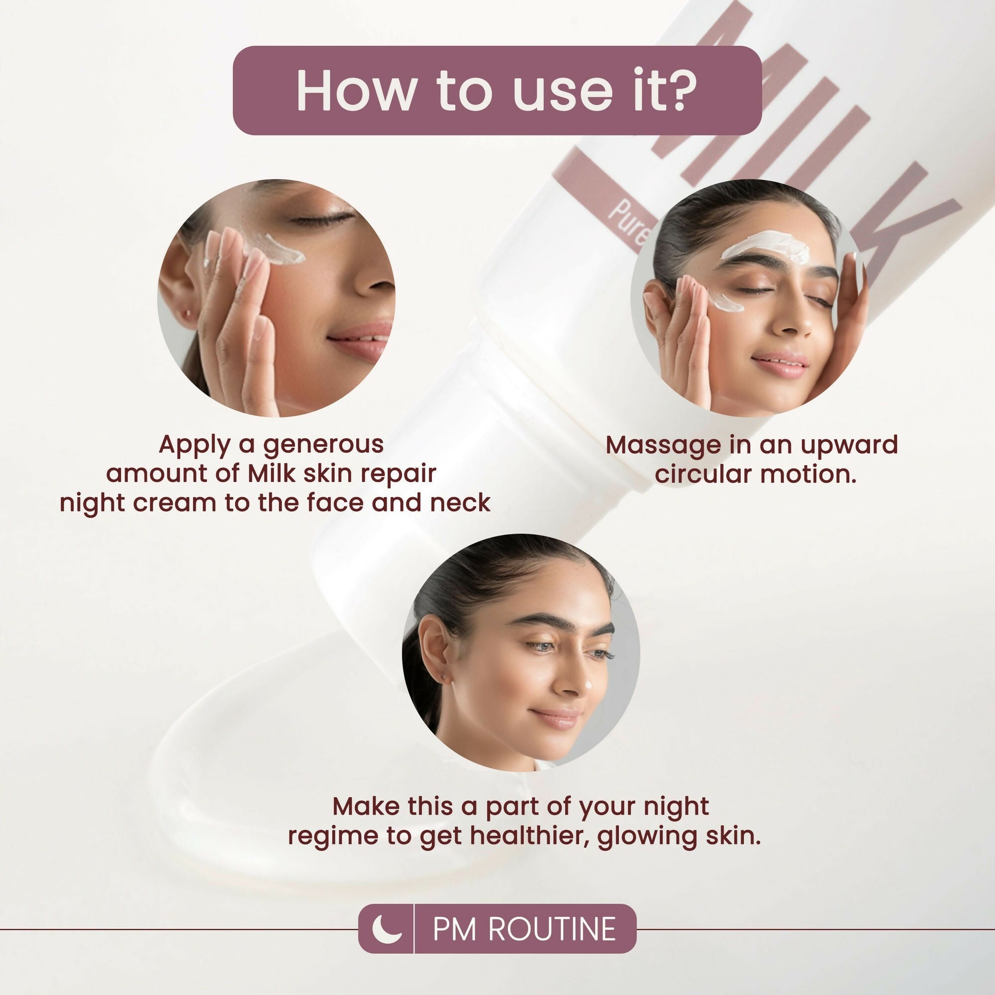 Good Vibes Skin Repair Milk Night Cream with 100% Pure Raw Goat Milk | Grocsy