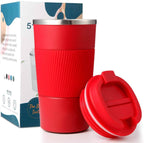 Wosta Insulated Travel Coffee Mug Tumbler 2.0 - 510ml (Red) | Grocsy